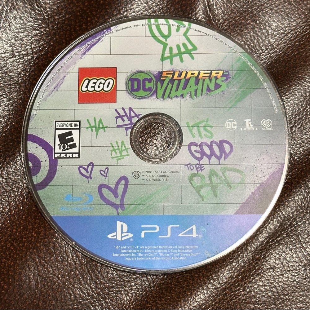 LEGO DC Super Villains PS4 Sony Playstation 4 Tested and Working. DISK ONLY‎